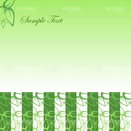 Abstract Nature Background with Leaves and Stripes Pattern